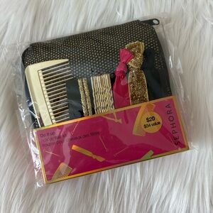 Sephora Holiday Do It Up Hair Kit w/Comb, Hair Ties, Bobby Pins & Pouch